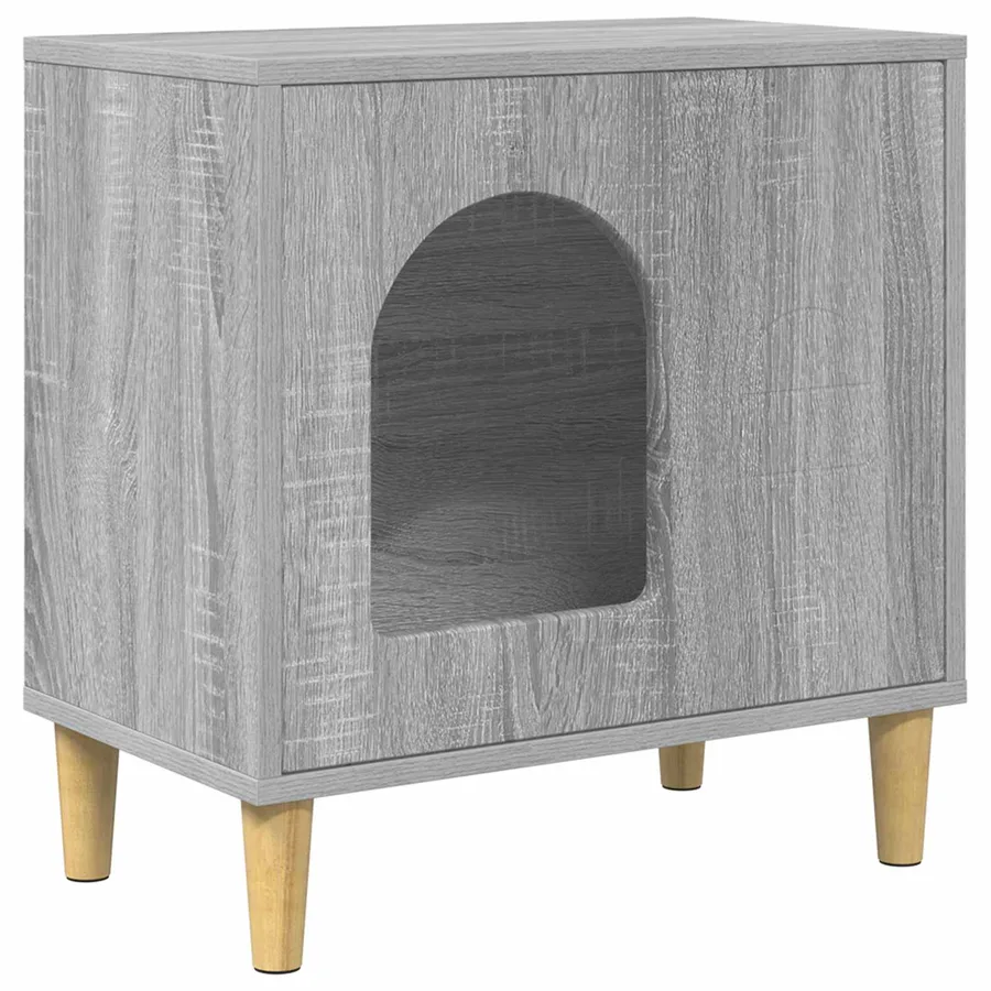 Maison pour chat Gris Sonoma 51 x 30 x 52 cm Bois d'ingénierie - 2