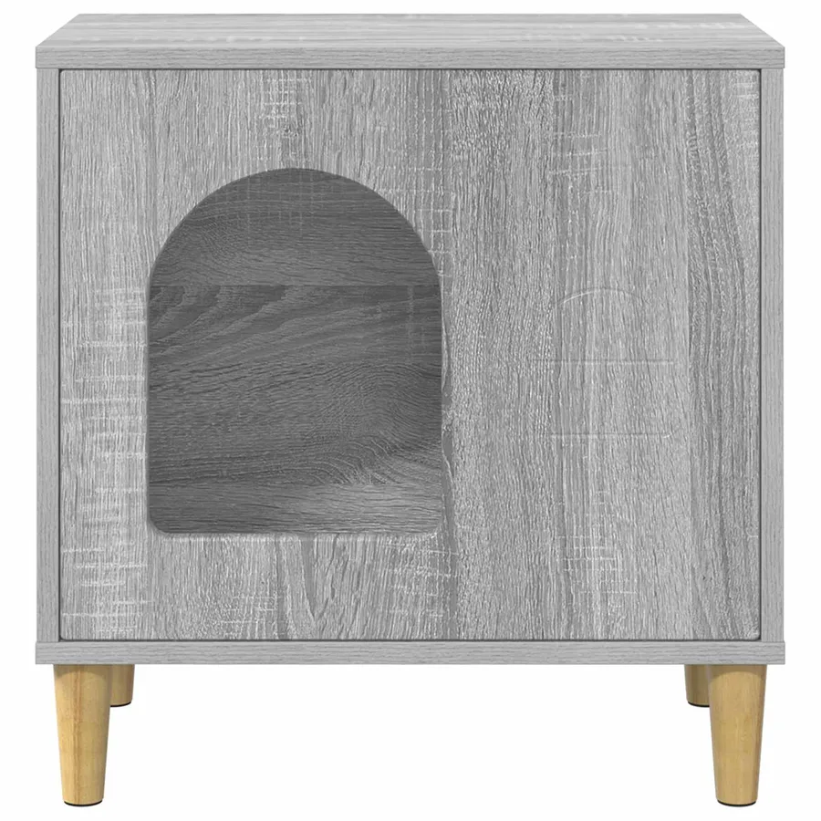 Maison pour chat Gris Sonoma 51 x 30 x 52 cm Bois d'ingénierie - 5