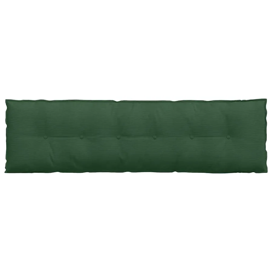 Coussin de Dos Vert Jungle 180 x 50 cm Tissu en velours côtelé - 6