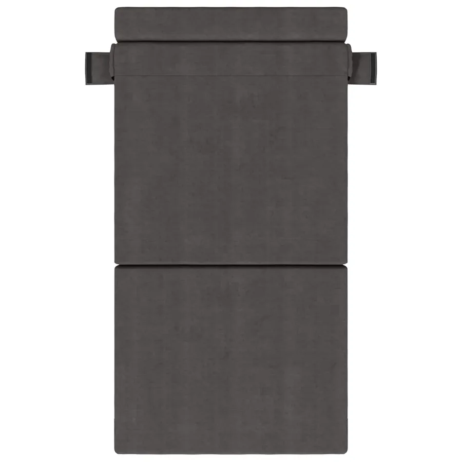 Canapé-lit pliable Gris foncé 70 x 72 x 60 cm Tissu - 3