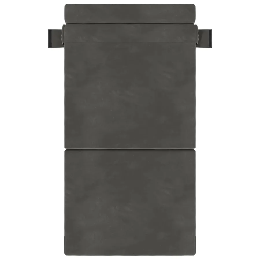 Canapé-lit pliable Gris foncé 70 x 72 x 60 cm Tissu - 3