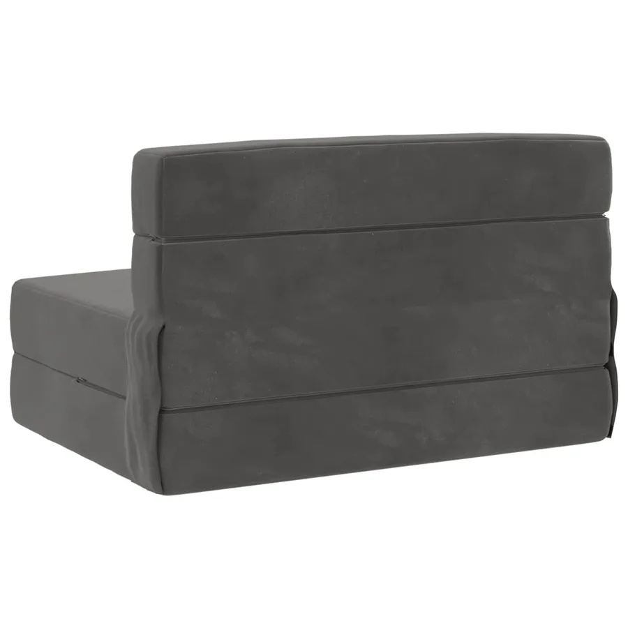 Canapé-lit pliable Gris foncé 70 x 72 x 60 cm Tissu - 5