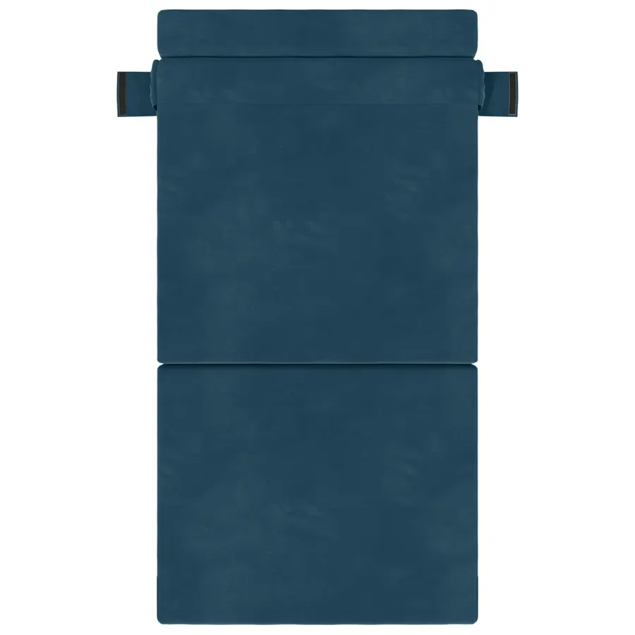 Canapé-lit pliable Bleu 70 x 72 x 60 cm Tissu - 3