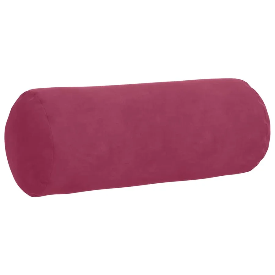Coussins d'accent 2 pcs Bordeaux Ø 15 x 40 cm - 5