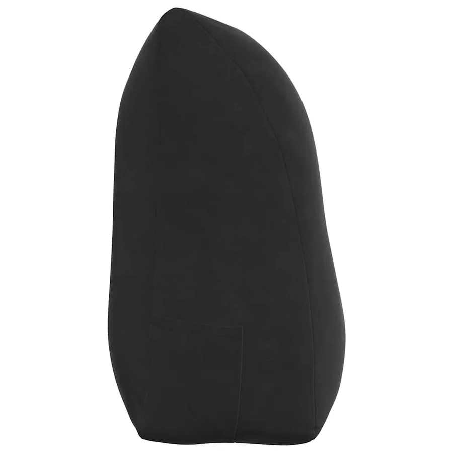 Coussin de Dos Noir 100 x 24 x 50 cm Velours - 7