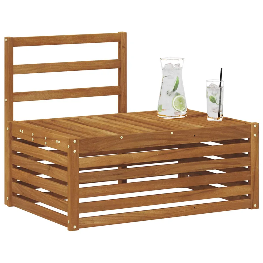 Canapé d'extérieur en bout Naturel 91 x 63 x 73 cm - 3