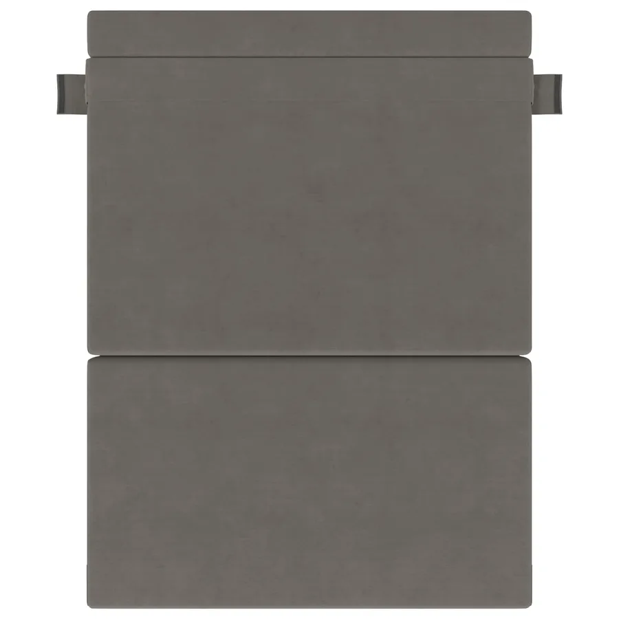 Canapé-lit pliable Gris clair 152 x 86,5 x 60 cm Tissu - 3