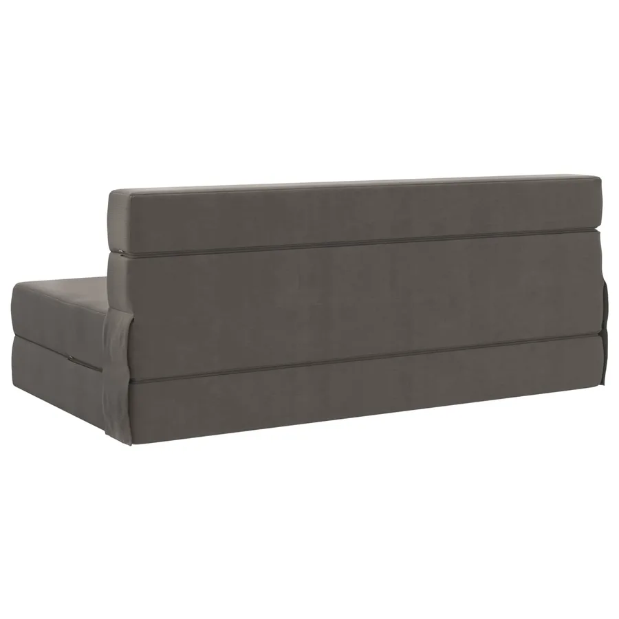 Canapé-lit pliable Gris clair 152 x 86,5 x 60 cm Tissu - 5