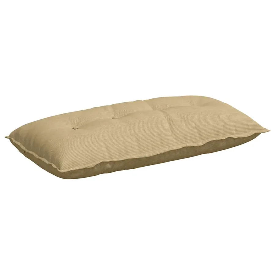 Coussin de Dos Vert gris 100 x 50 cm Tissu en velours côtelé - 2