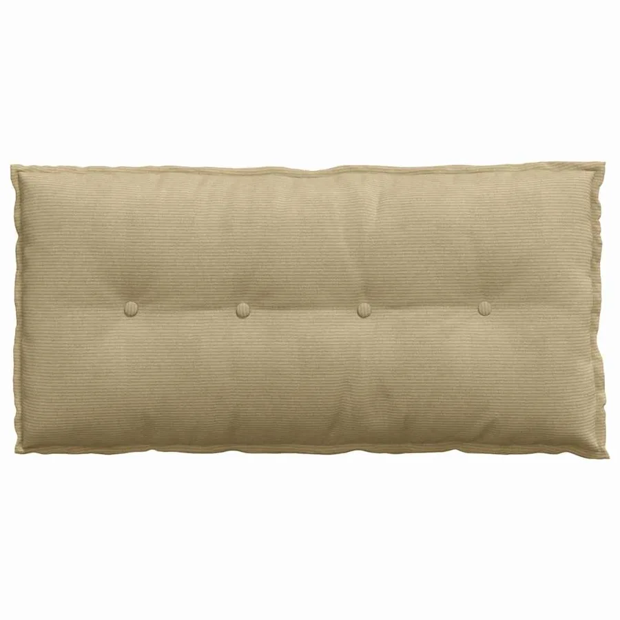 Coussin de Dos Vert gris 100 x 50 cm Tissu en velours côtelé - 6