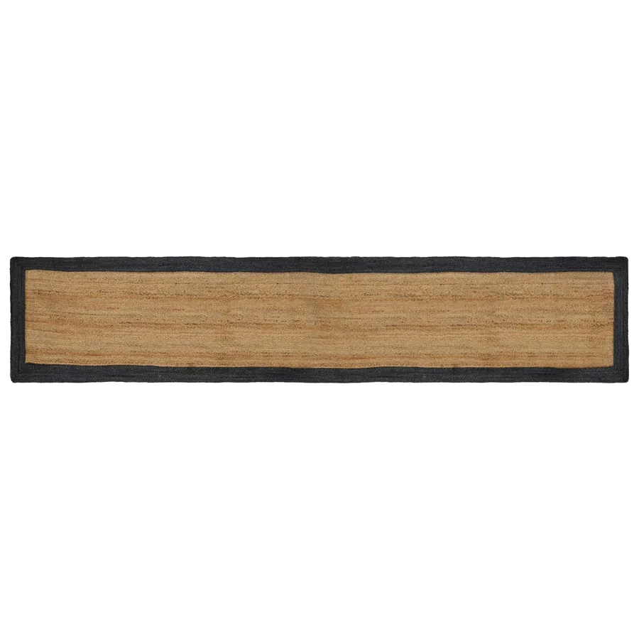 Tapis de surface Gris foncé 60 x 400 cm Jute