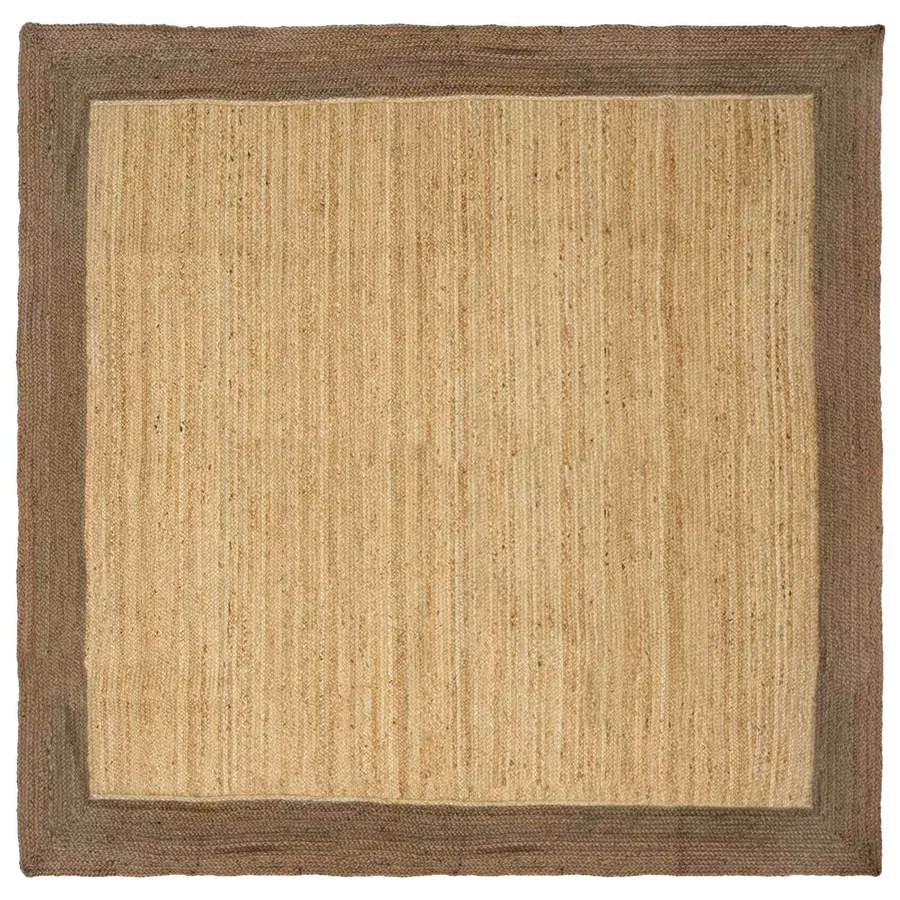 Tapis de surface Gris 200 x 200 cm Jute