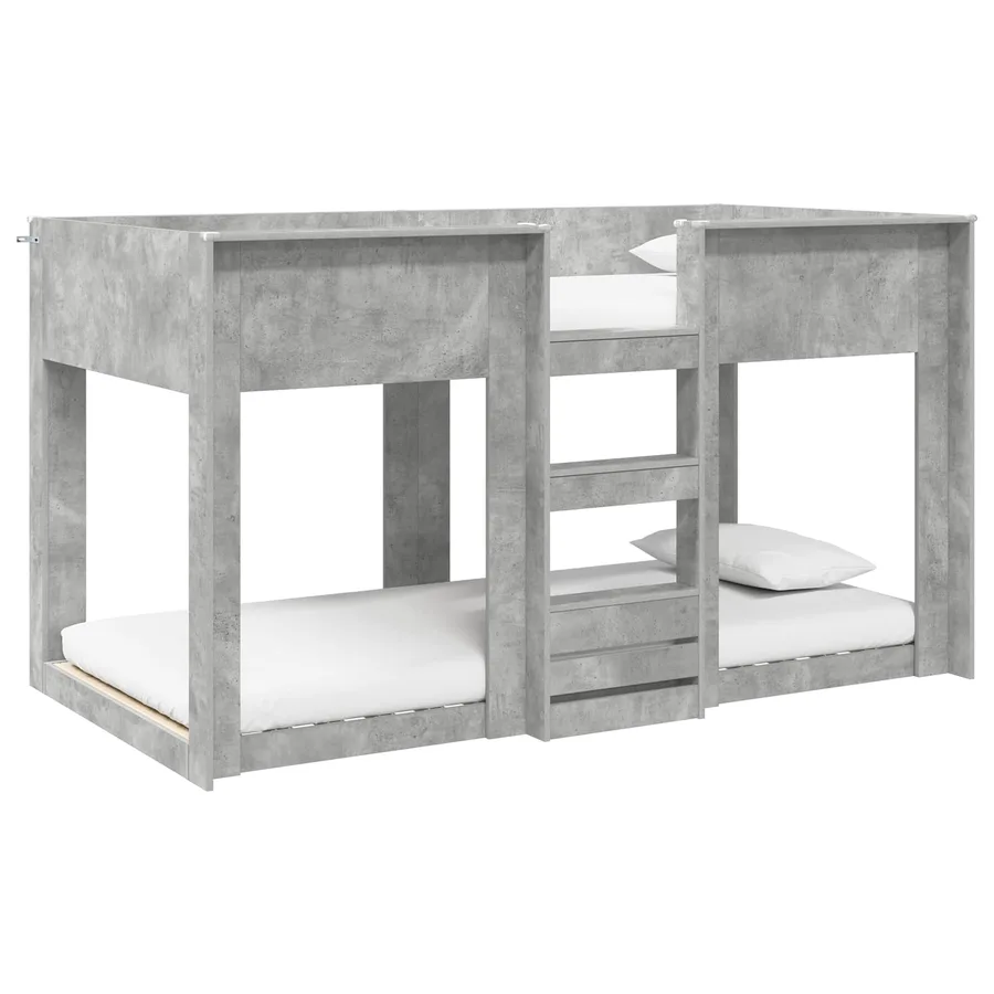 Lit Superposé pour Enfants Gris béton 100 x 200 cm - 2