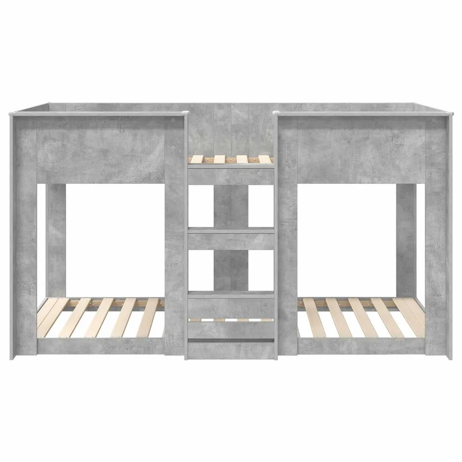 Lit Superposé pour Enfants Gris béton 100 x 200 cm - 5