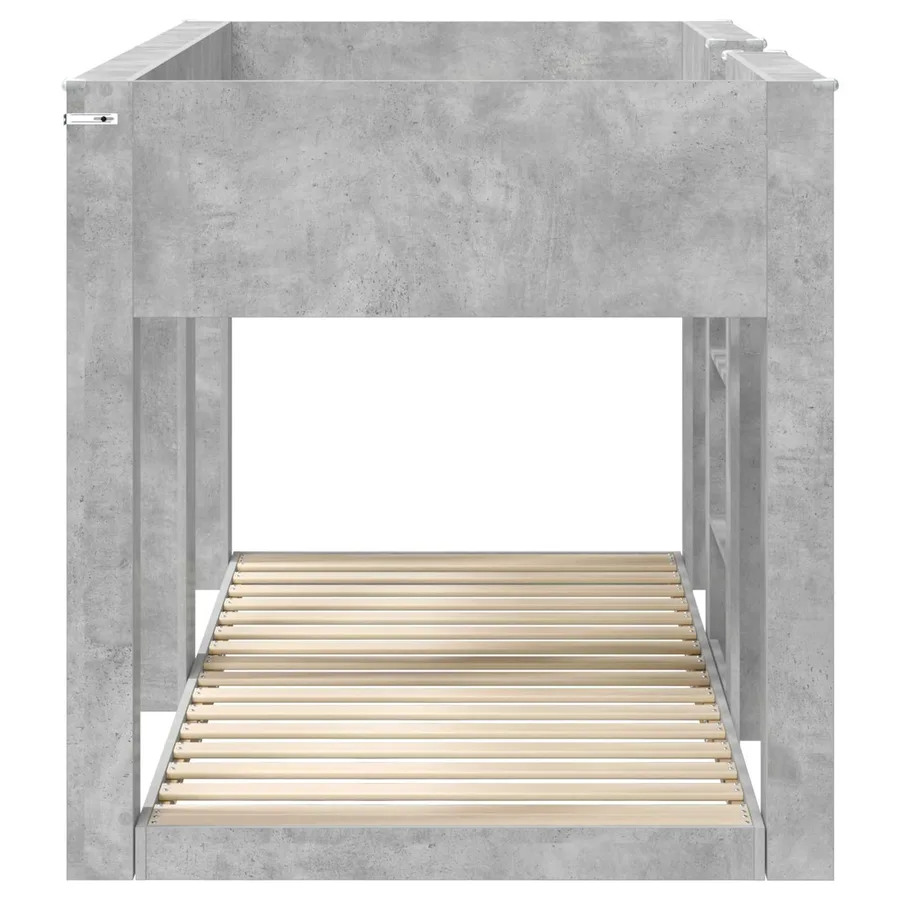 Lit Superposé pour Enfants Gris béton 100 x 200 cm - 6