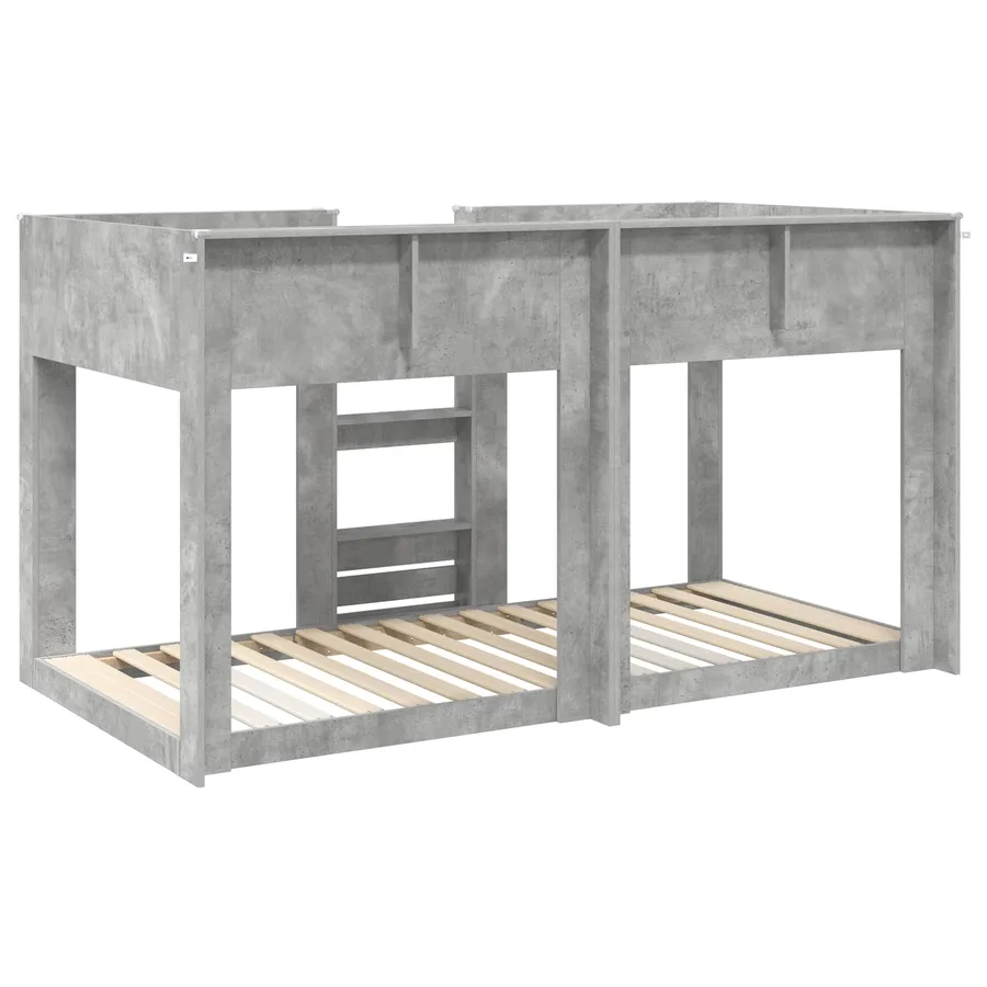 Lit Superposé pour Enfants Gris béton 100 x 200 cm - 7
