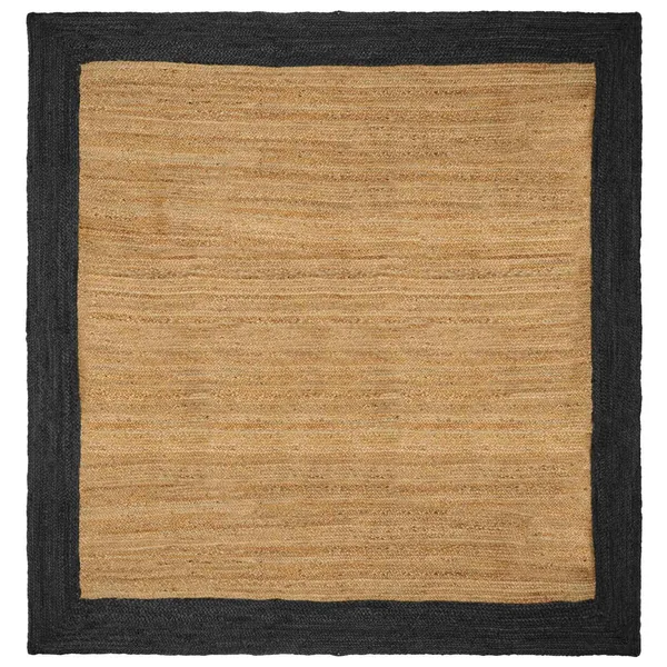 Tapis de surface Gris foncé 200 x 200 cm Jute