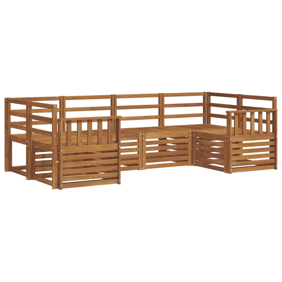 Ensemble de canapé d'angle 6 pcs Naturel - 2