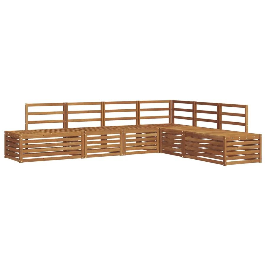 Ensemble de canapés d'extérieur Naturel 273 x 213,5 x 73 cm - 2