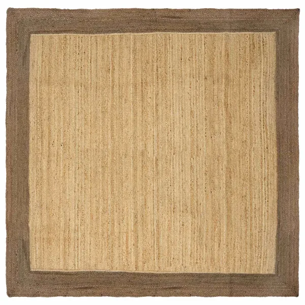 Tapis de surface Gris 240 x 240 cm Jute