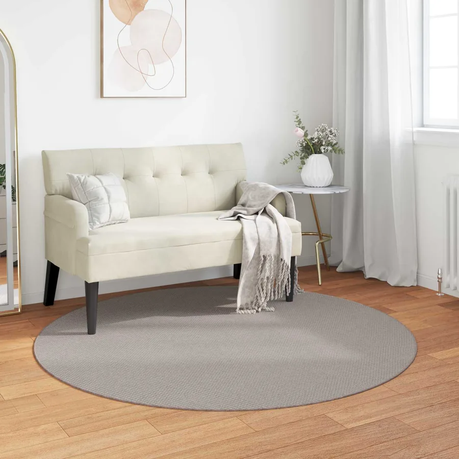 Tapis de surface Rond LUGO Taupe Ø 200 CM Polyester