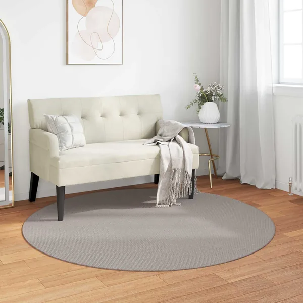 Tapis de surface Rond LUGO Taupe Ø 200 CM Polyester