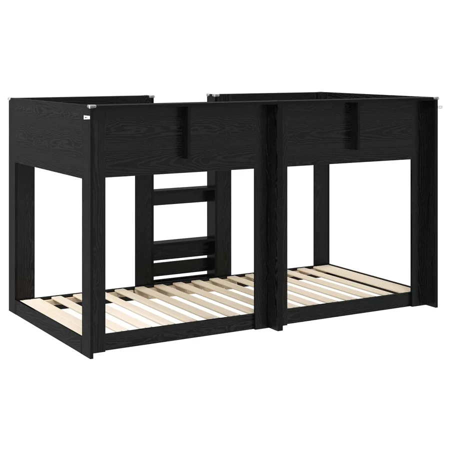 Lit Superposé pour Enfants Chêne noir 100 x 200 cm - 7