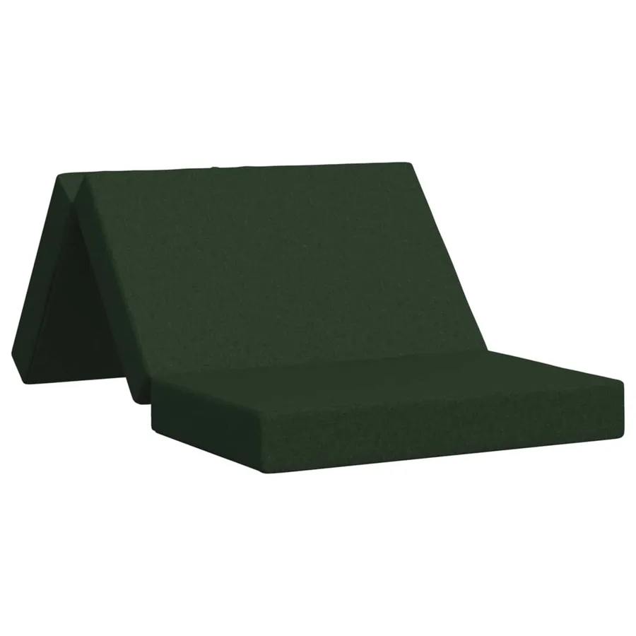 Canapé-lit pliable 100 x 67 x 45 cm Vert foncé - 2