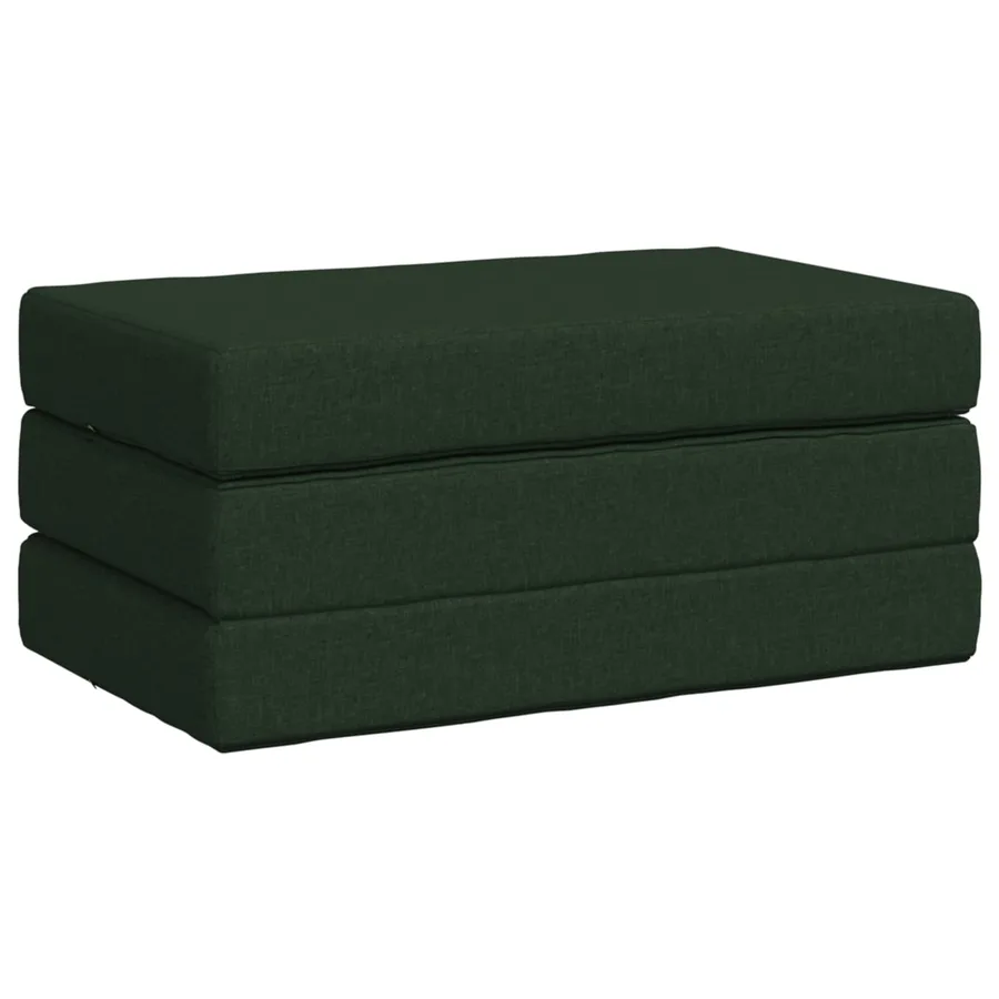 Canapé-lit pliable 100 x 67 x 45 cm Vert foncé - 3