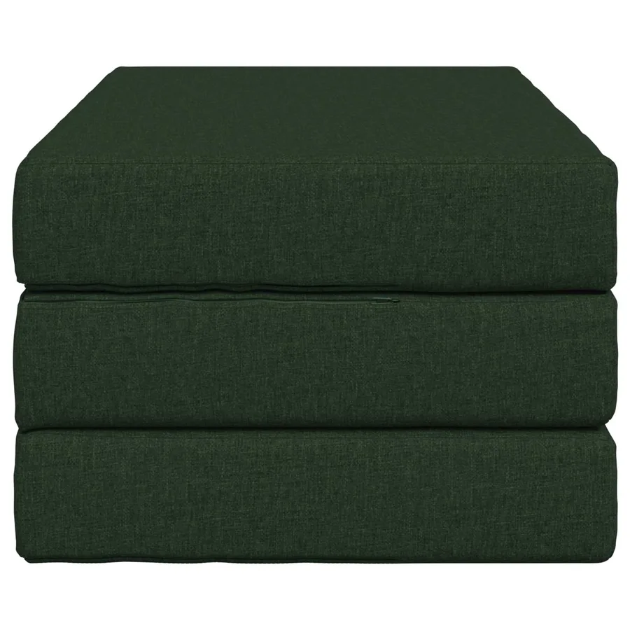 Canapé-lit pliable 100 x 67 x 45 cm Vert foncé - 4