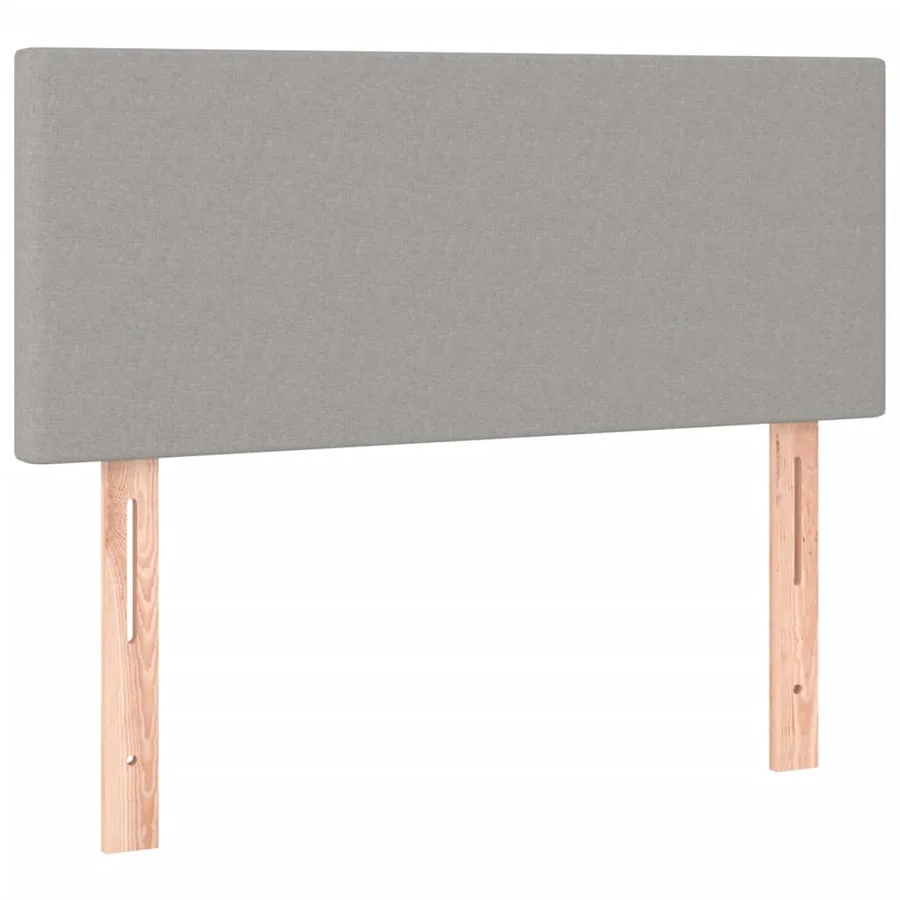 Sommier à lattes de lit avec matelas et LED Gris clair 80x200cm - 7
