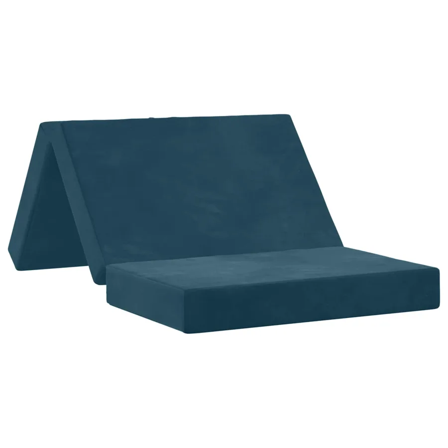 Canapé-lit pliable 100 x 67 x 45 cm Bleu - 2