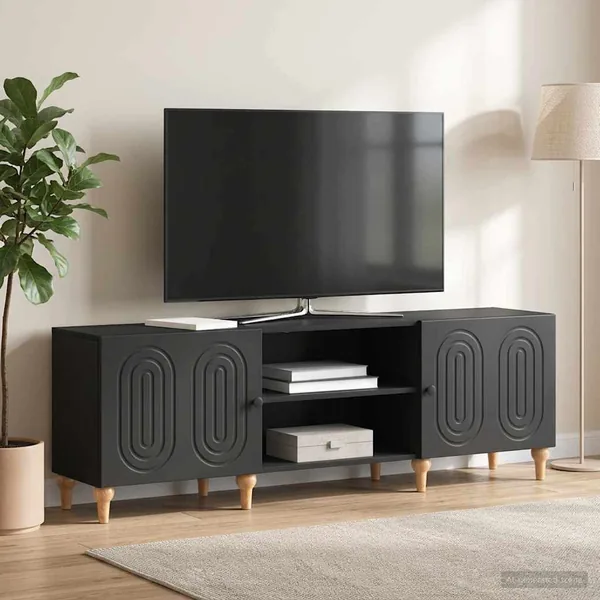 Meuble TV Noir 150 x 31 x 50 cm Bois d'ingénierie