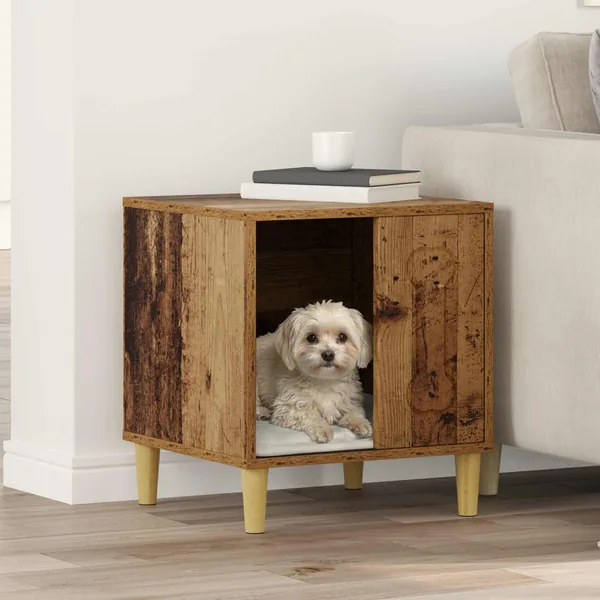 Maison pour Chiens Bois ancien 44 x 42 x 49 cm