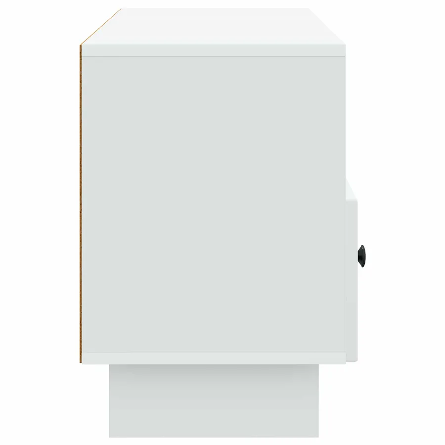 Meuble TV Blanc 102 x 34,5 x 50 cm Bois d'ingénierie - 7