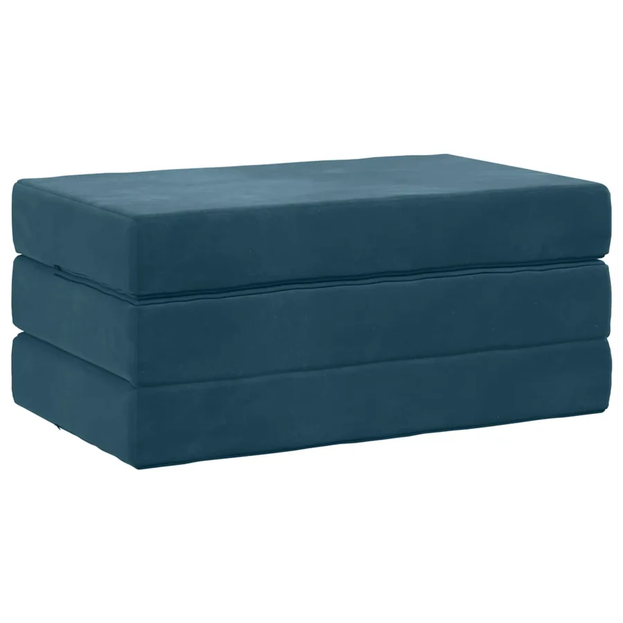 Canapé-lit pliable 80 x 67 x 45 cm Bleu - 3