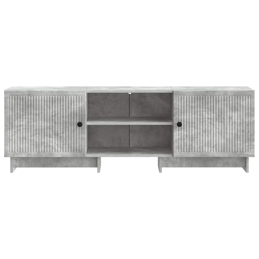 Meuble TV Gris Béton 150 x 31 x 50 cm Bois d’ingénierie - 6