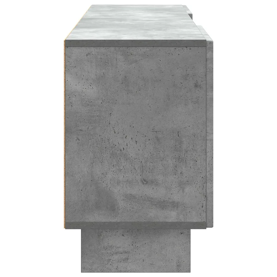 Meuble TV Gris Béton 150 x 31 x 50 cm Bois d’ingénierie - 7