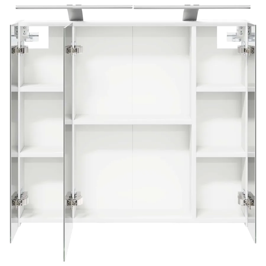 Armoire Miroir de Salle de Bain Blanc 80 x 14.5 x 70 cm - 7