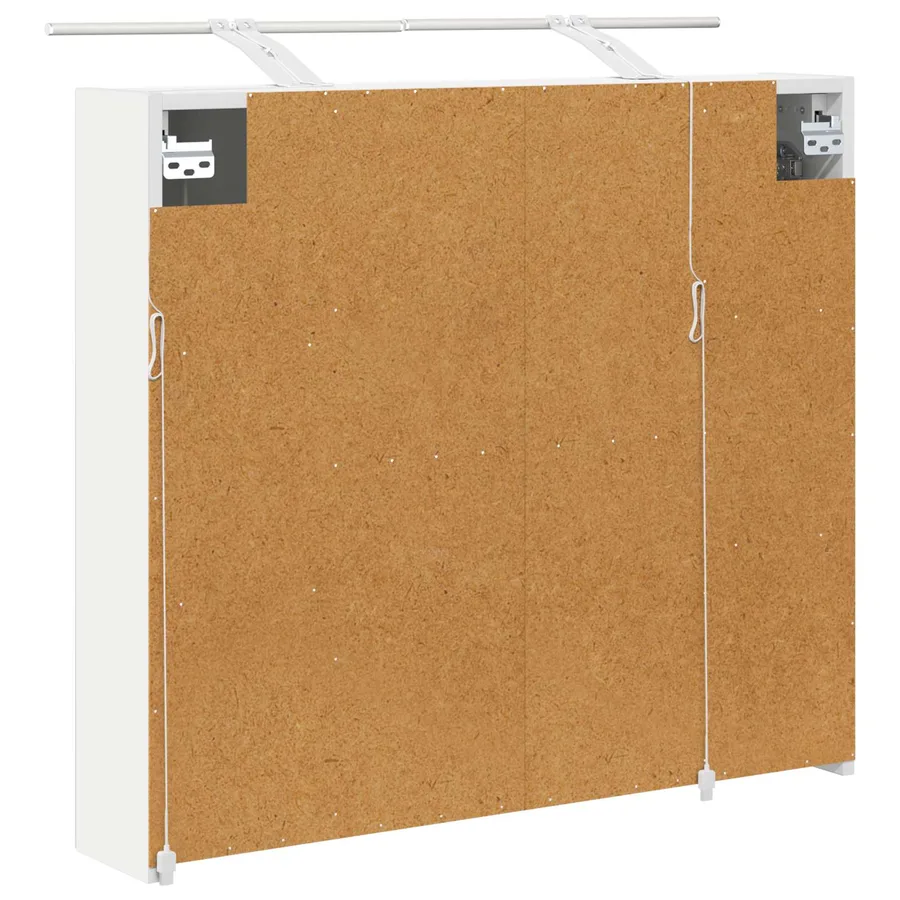 Armoire Miroir de Salle de Bain Blanc 80 x 14.5 x 70 cm - 9
