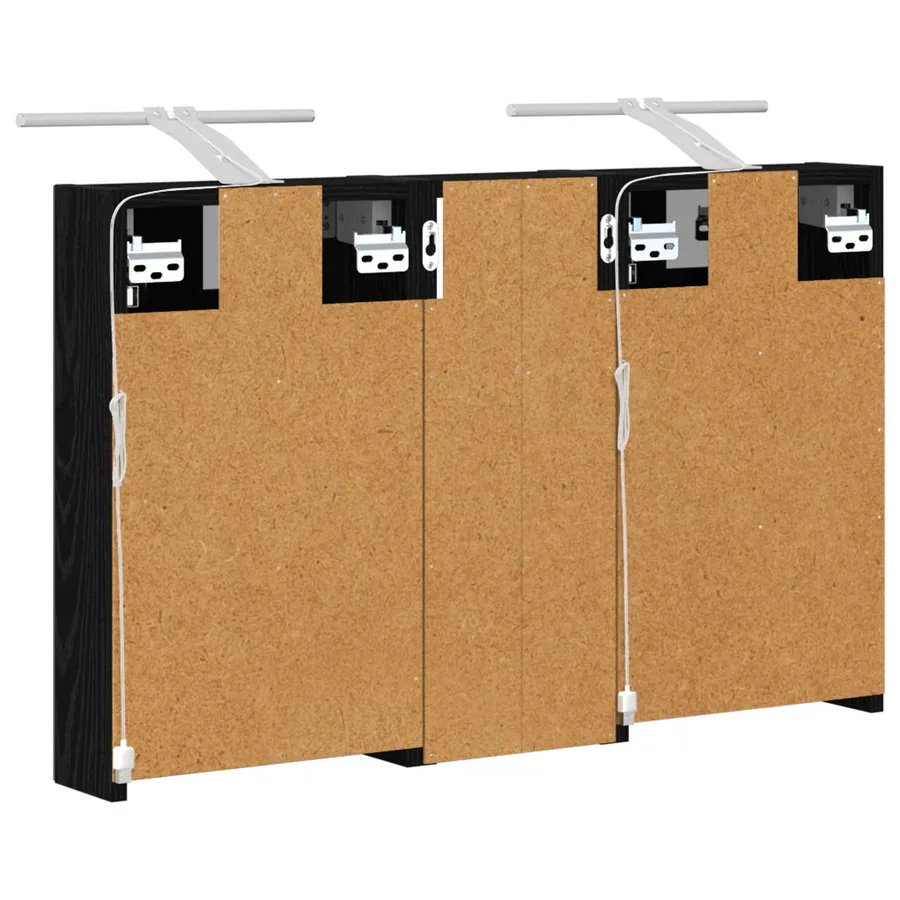 Ensemble de Meubles de Salle de Bain 3 pcs 80 x 10,5 x 50 cm - 9