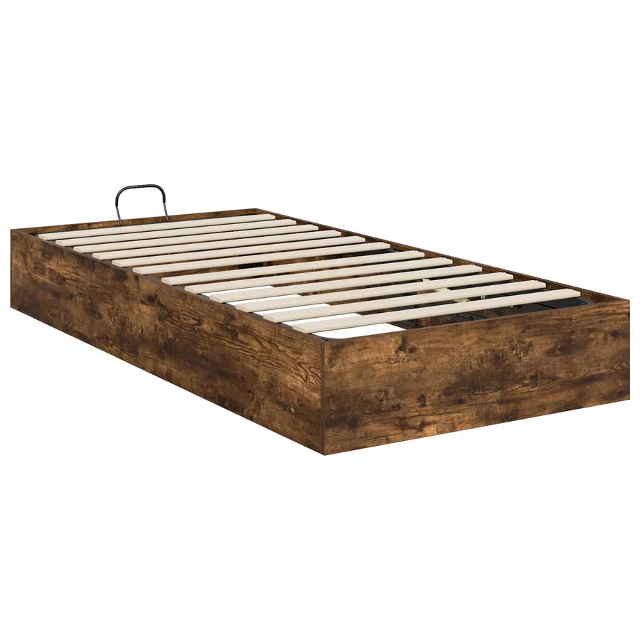Cadre de lit ottoman avec stockage Chêne Fumé 193 x 90 x 25 cm - 7
