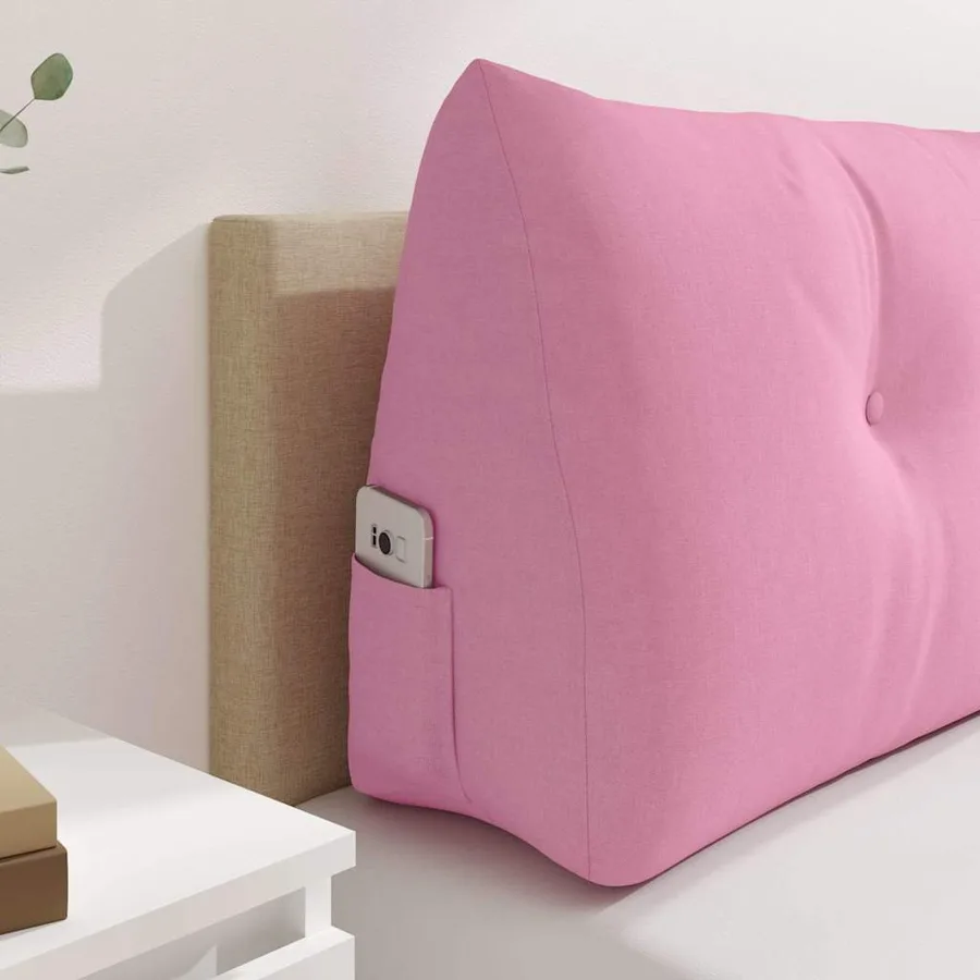 Coussin de Dos Rose 140 x 24 x 50 cm tissu - 5