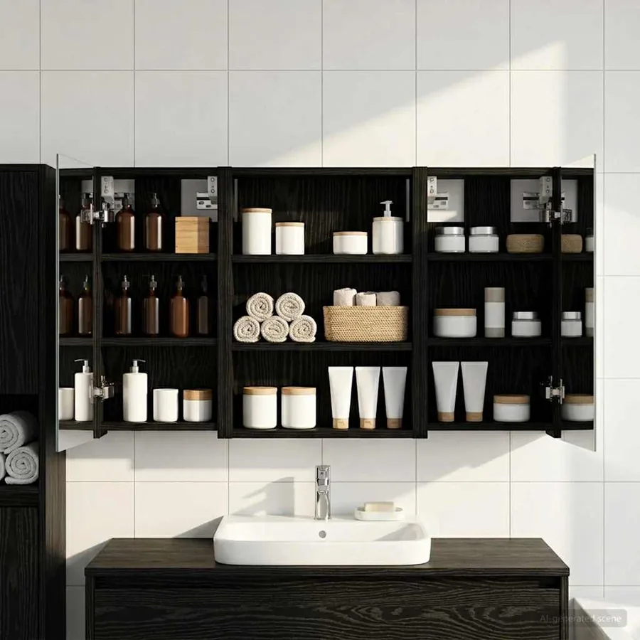 Ensemble de Meubles de Salle de Bain 3 pcs 100 x 10,5 x 50 cm