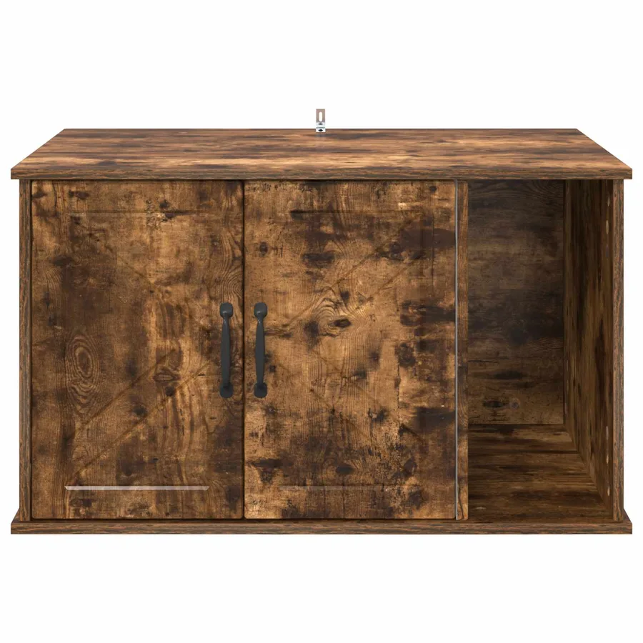 Maison pour chat Chêne fumé 85 x 55 x 50 cm Bois d'ingénierie - 6