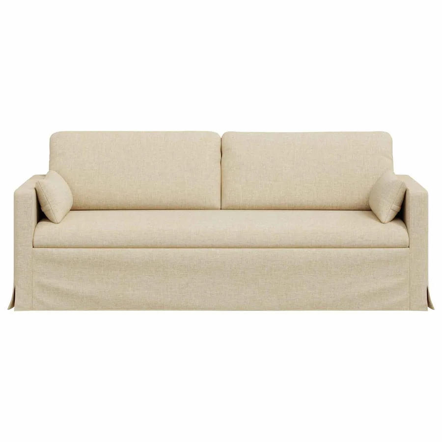 Canapé Crème 198 x 78 x 80 cm tissu - 4