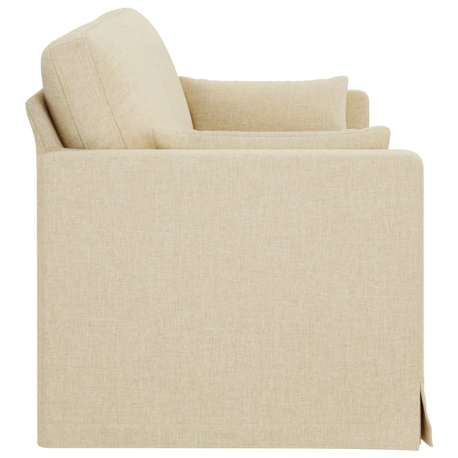 Canapé Crème 198 x 78 x 80 cm tissu - 5
