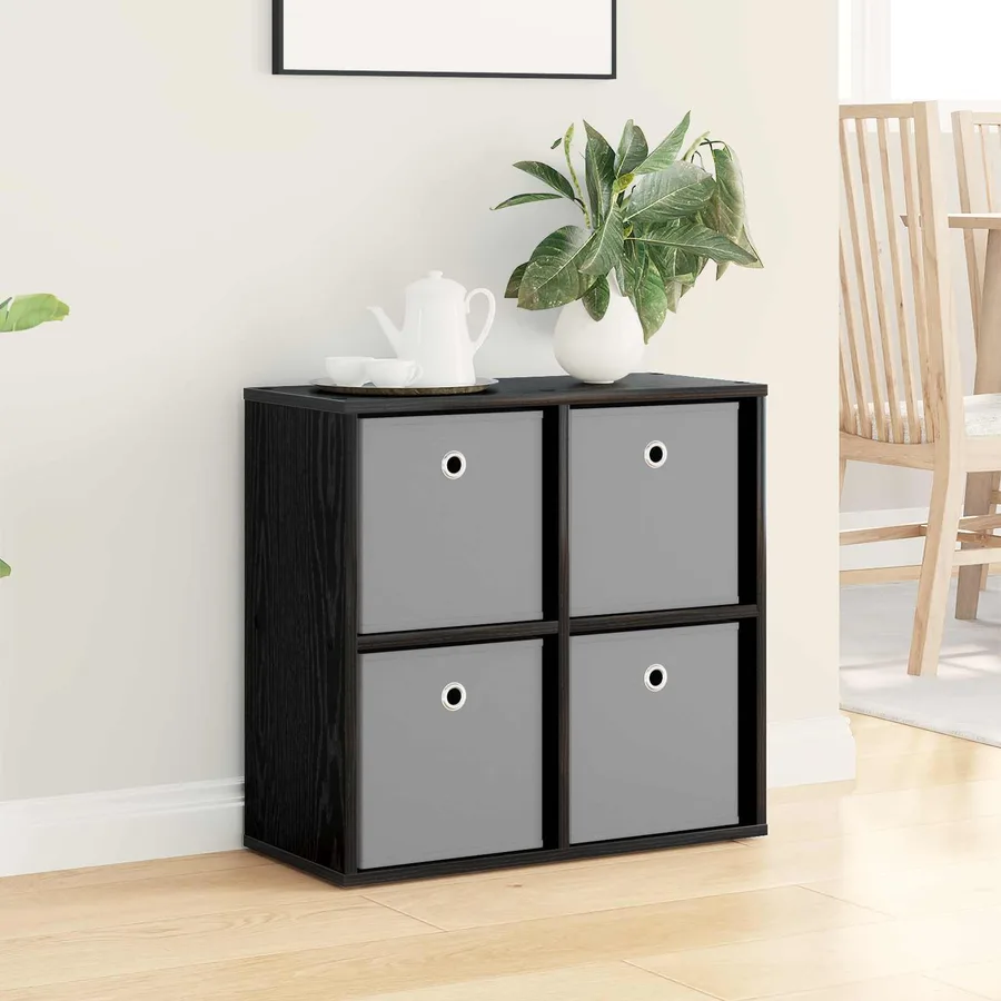 Buffet avec tiroir Chêne noir 59,5 x 27 x 57 cm - 4