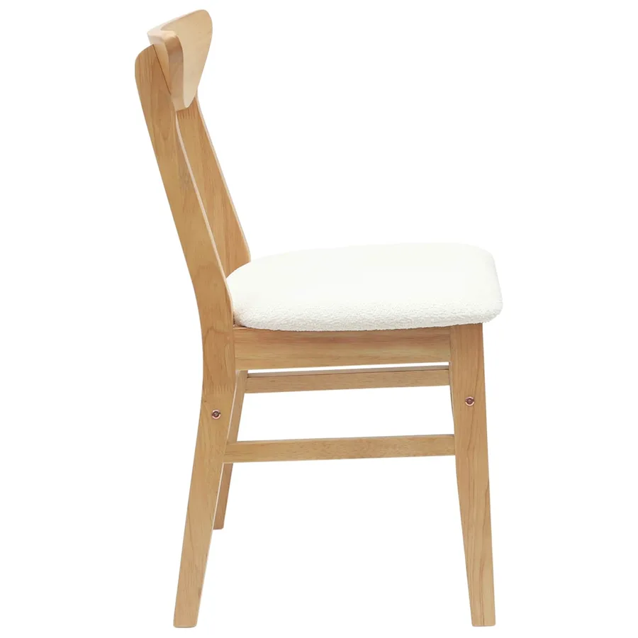 Chaises de salle à manger 2 pcs Naturel 42 x 47.5 x 81 cm - 6