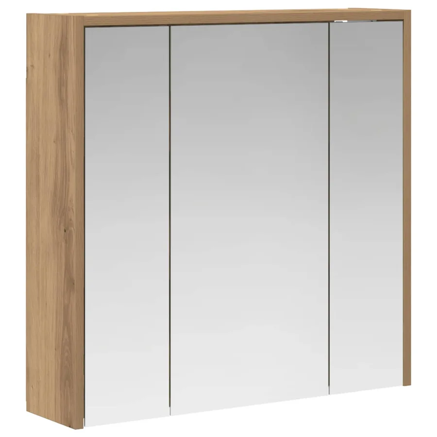 Armoire Miroir de Salle de Bain Chêne artisan - 2